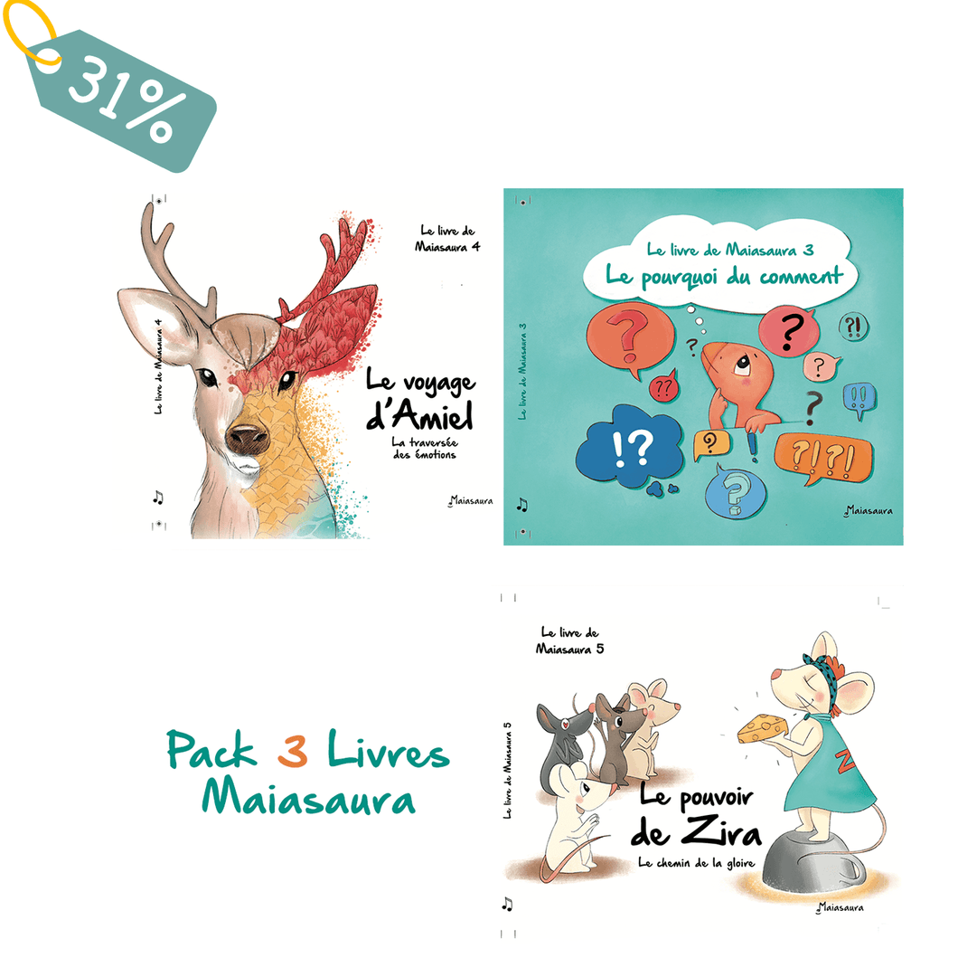 Pack 3 livres Maiasaura