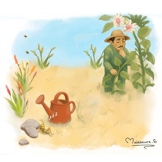 La plante et la sauterelle