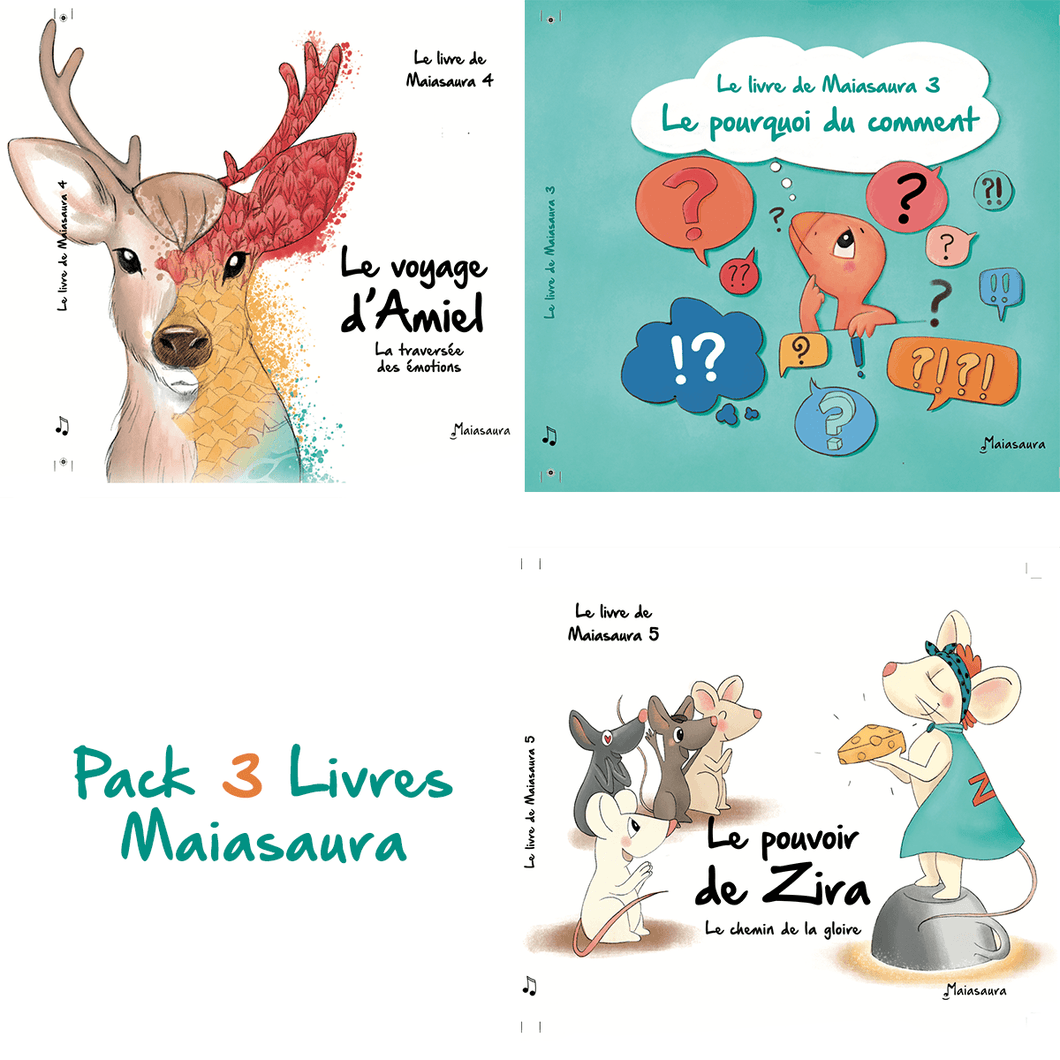 Pack 3 livres Maiasaura