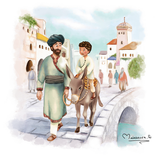 Joha, son fils et Flèche