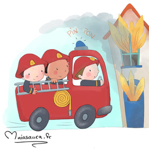 Au feu les pompiers ‍🚒 Petites comptines pour bébé avec paroles