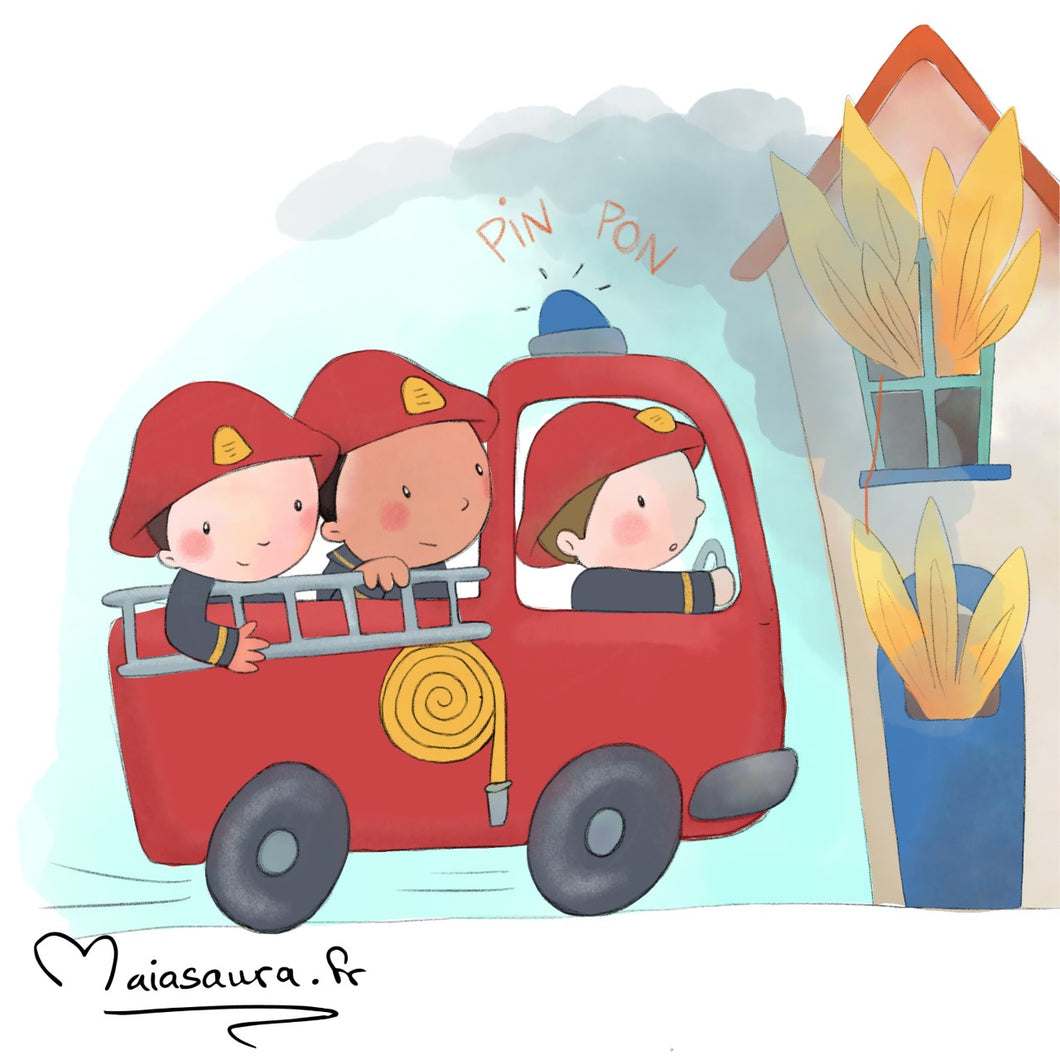Paroles : Au feu les pompiers